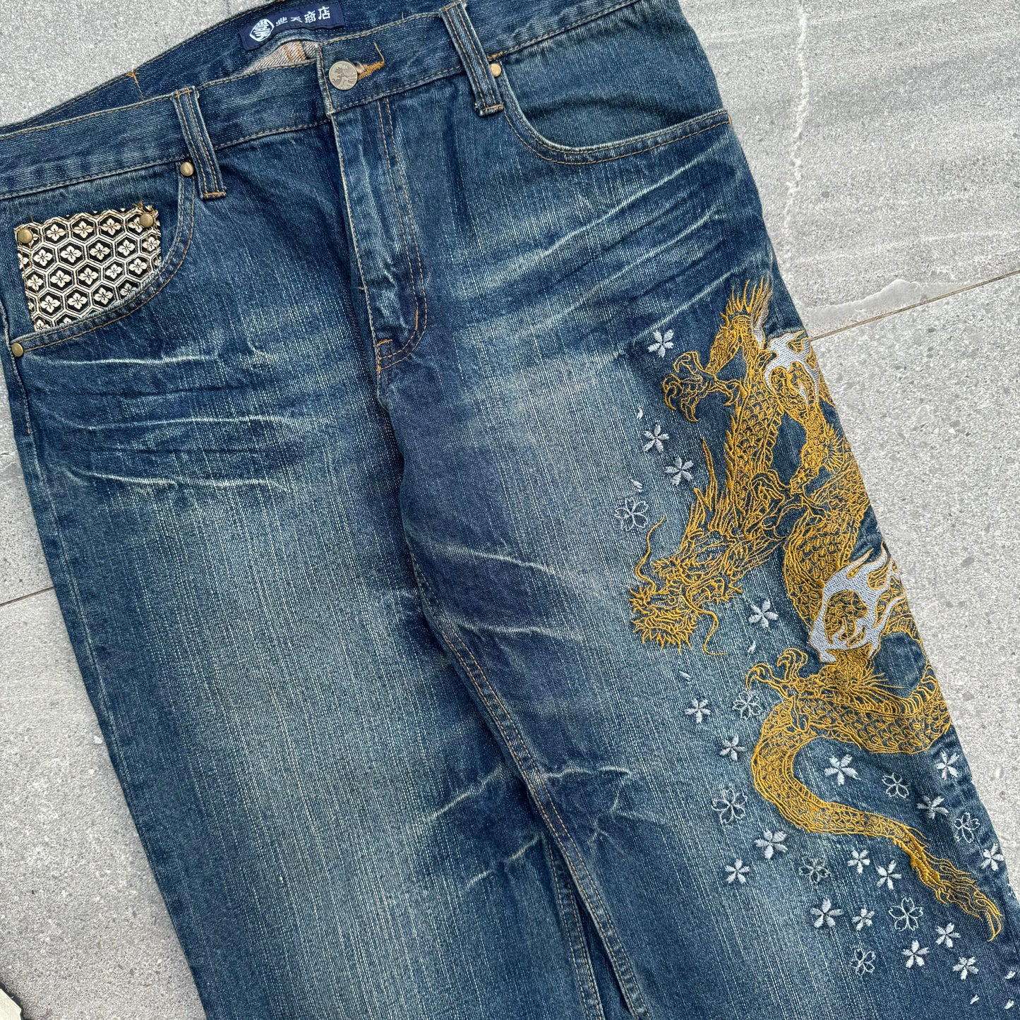 butenshoten japanese jeans - 34x30”