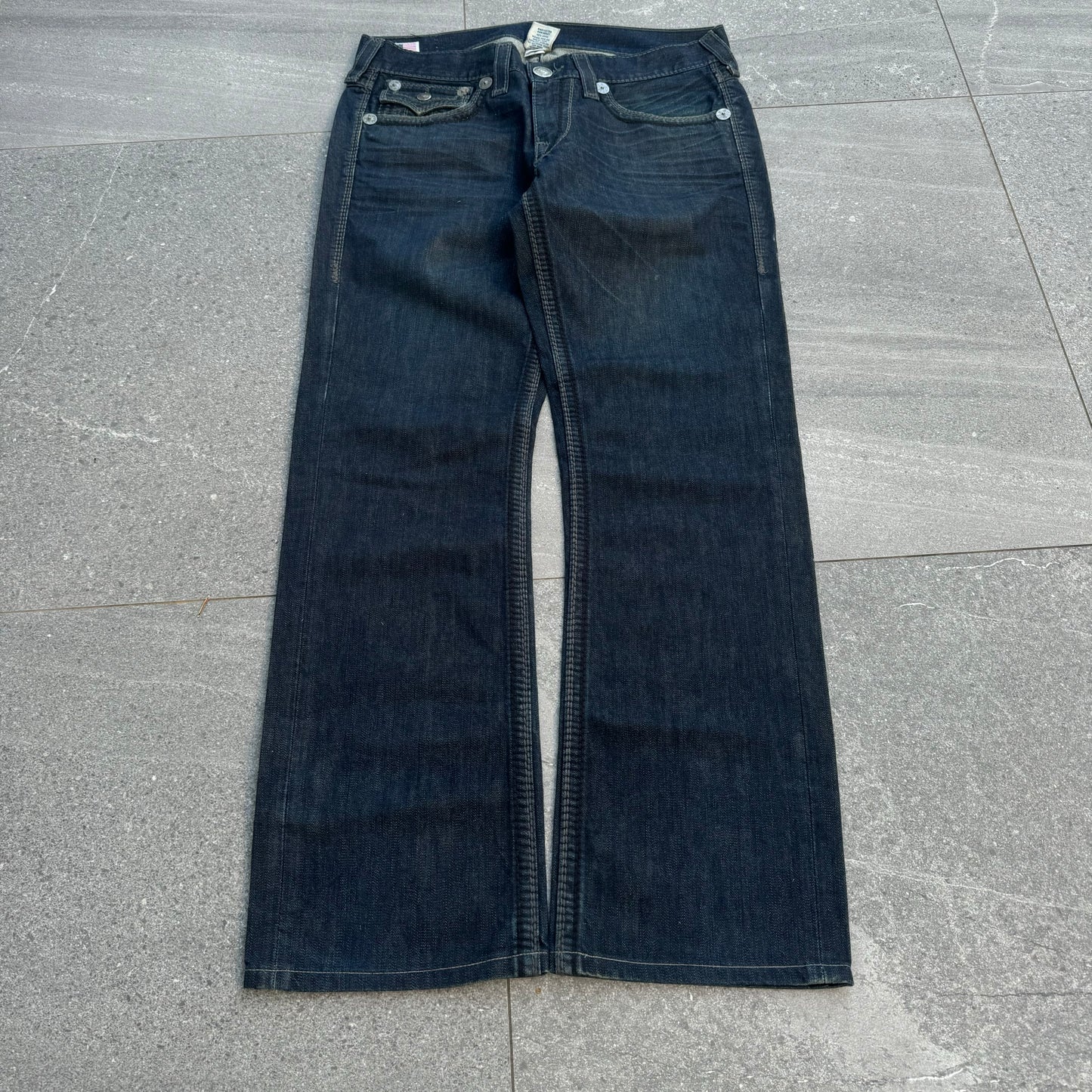 raw denim truey bootcuts - 36x33”