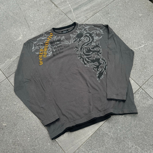 INSANEEEE dragon hit longsleeve - L/XL