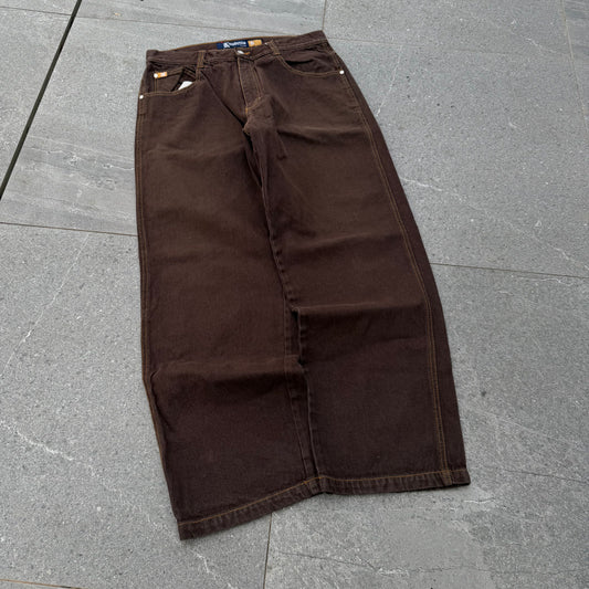 knobetta brown wash (these are literally southpoles) - 34x31”