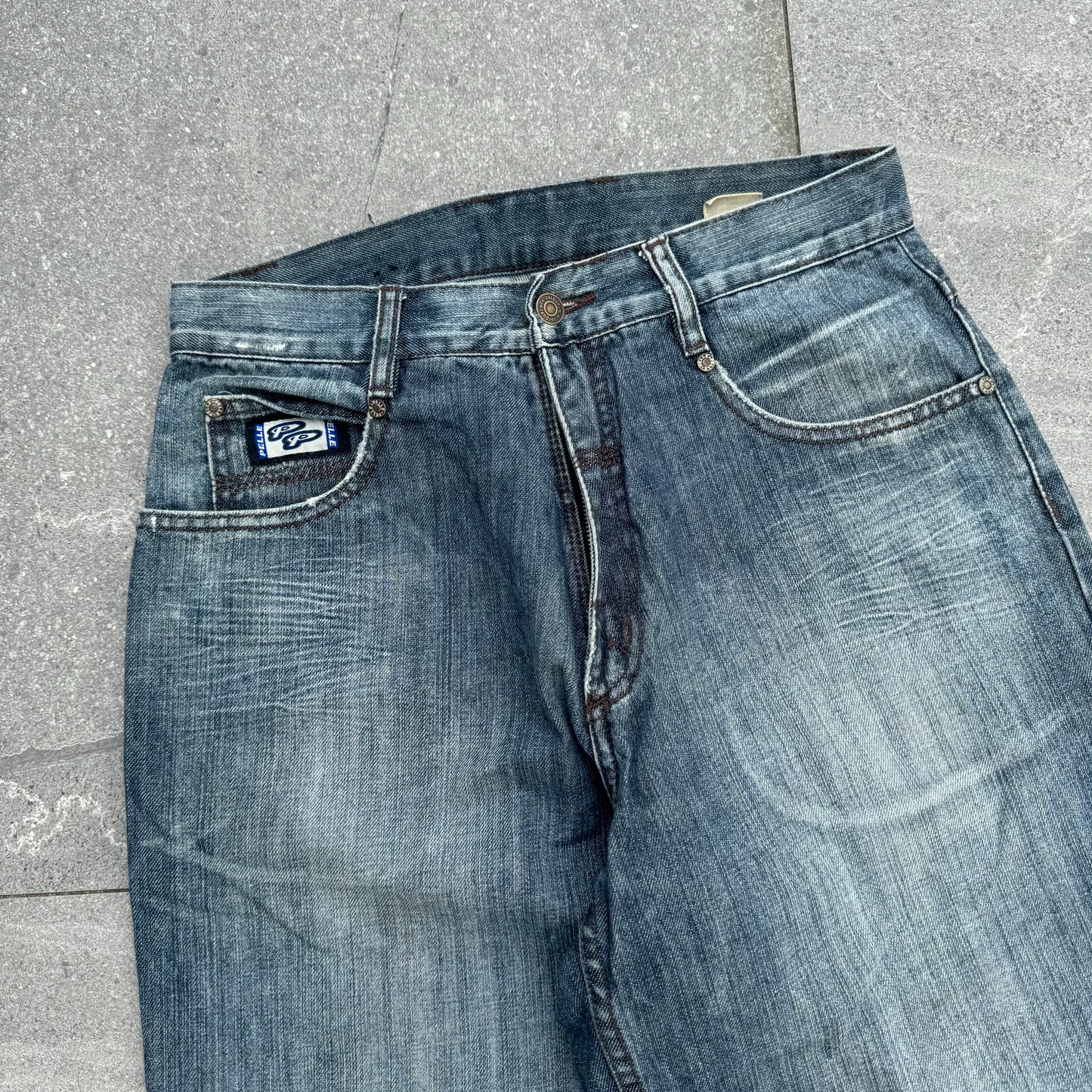 ughhh nicest fadeee pelle pelle jeans - 32x32”