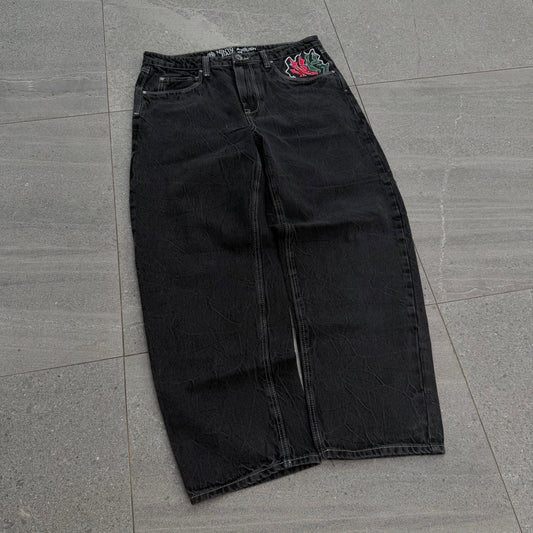 ninth hall embroidered jeans - 34x30”