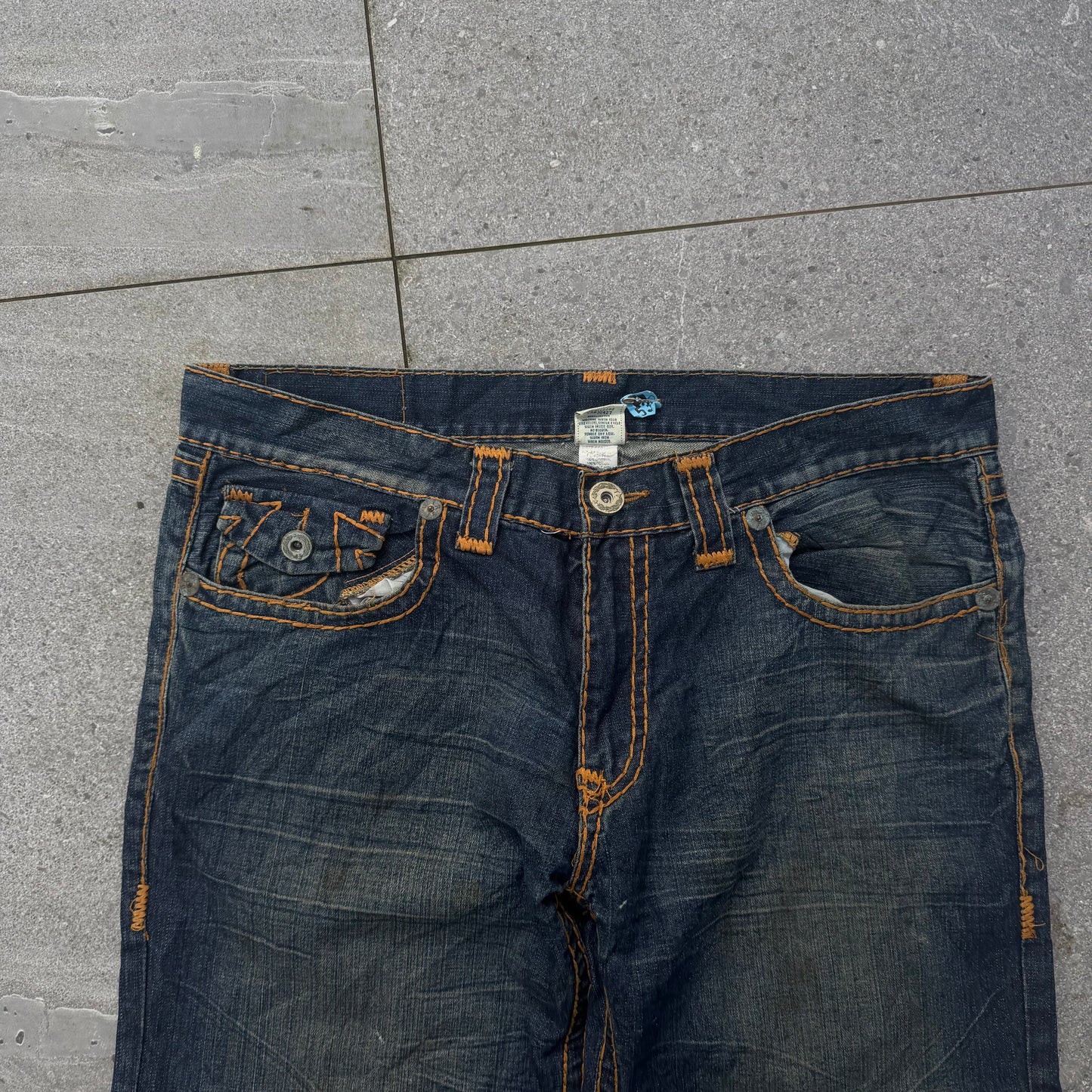 big pocket baggy true religions - 40x34”