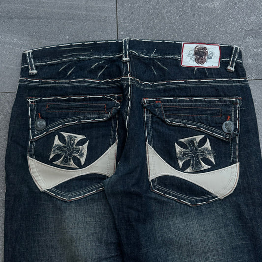 staccccckdd bootcut cross jeans so tuff - 38x37”