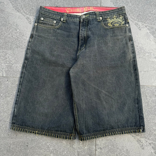 hardest crown holder jorts - 37x14”