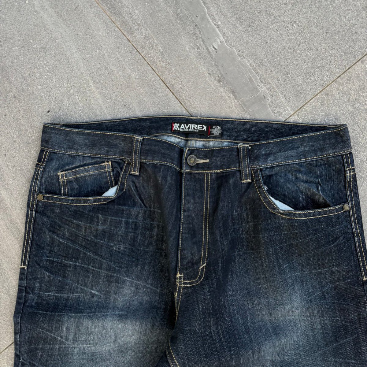 fadeddddd avirex baggy bootcuts - 40x30”