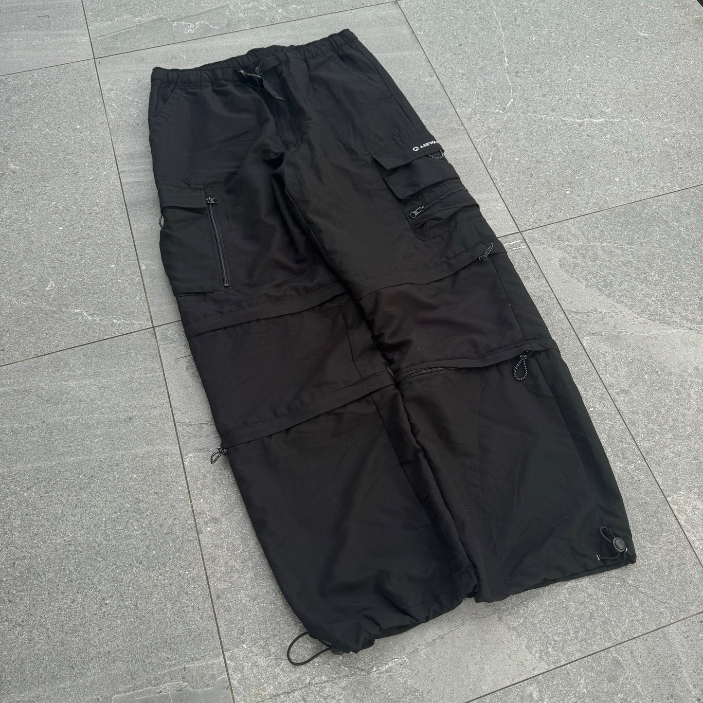 grail airwalk double zip off track pants 34x31”