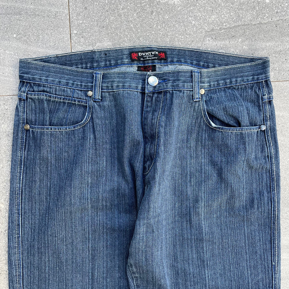 dwntwn express embroidered denim - 40x28”