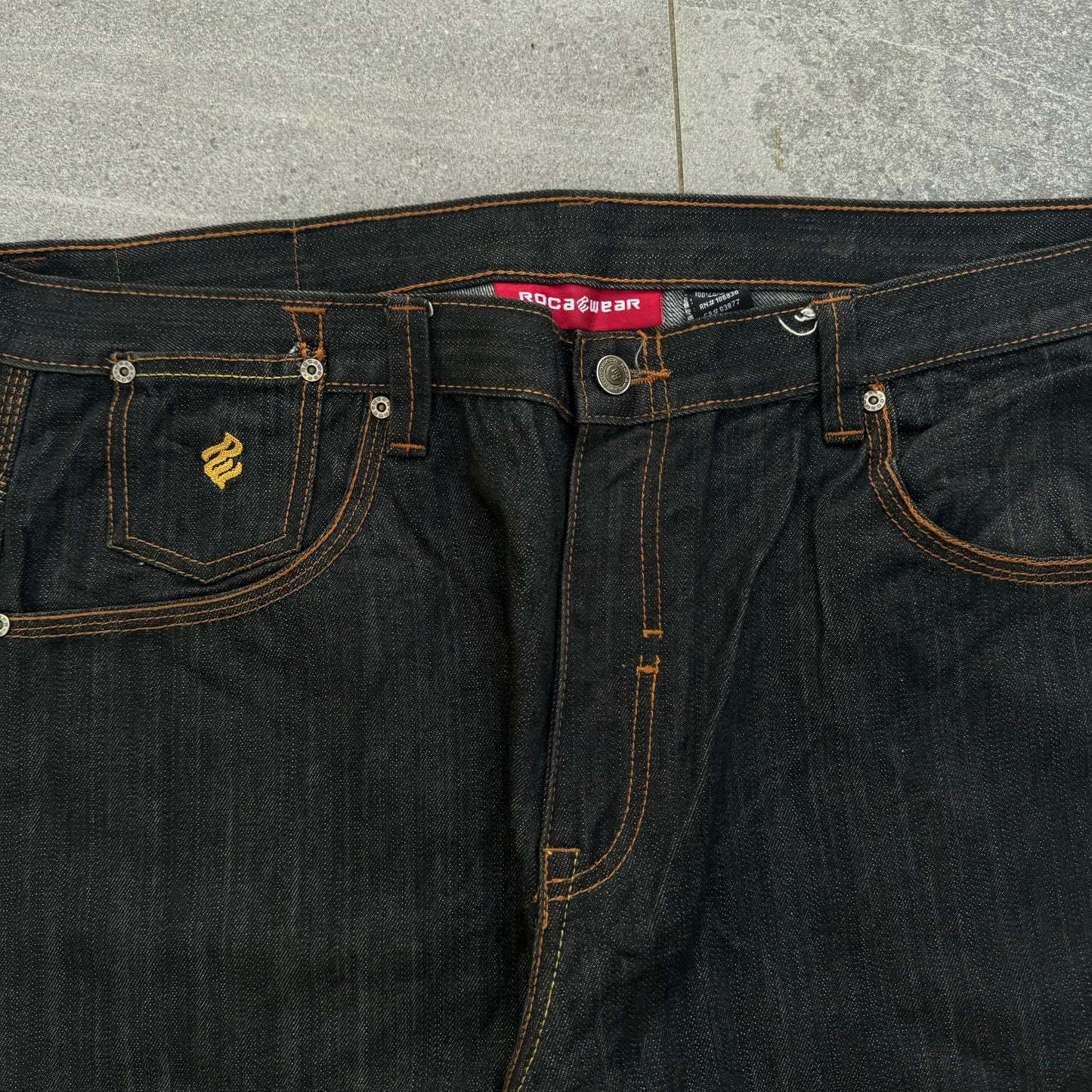 raw denim rocawear - 42x34”