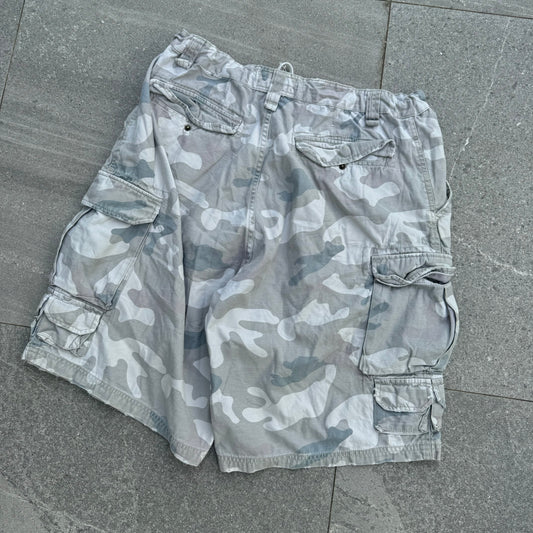 snow camo jorts (adjustable) - 34”