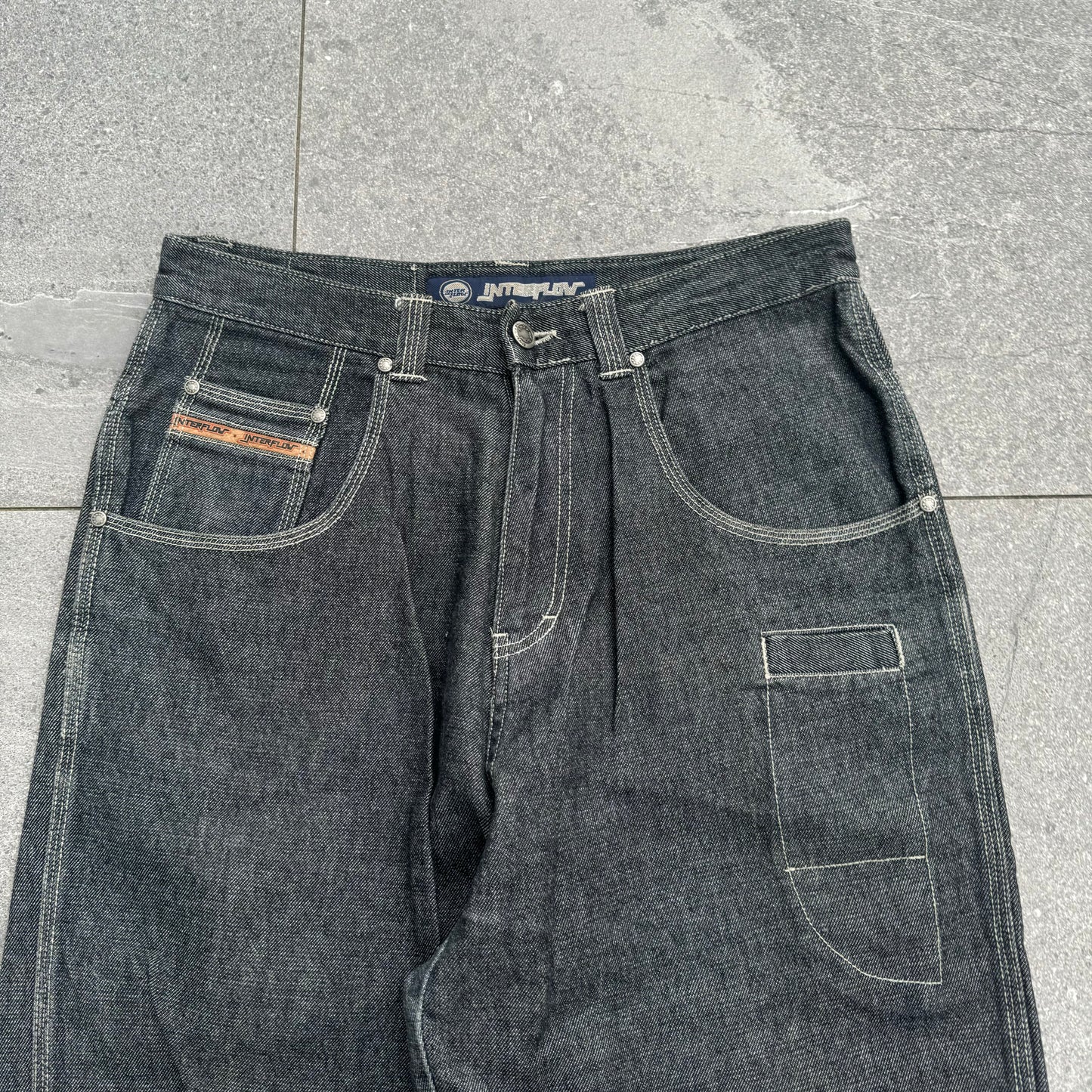 raw denim sohk jeans - 32x33”