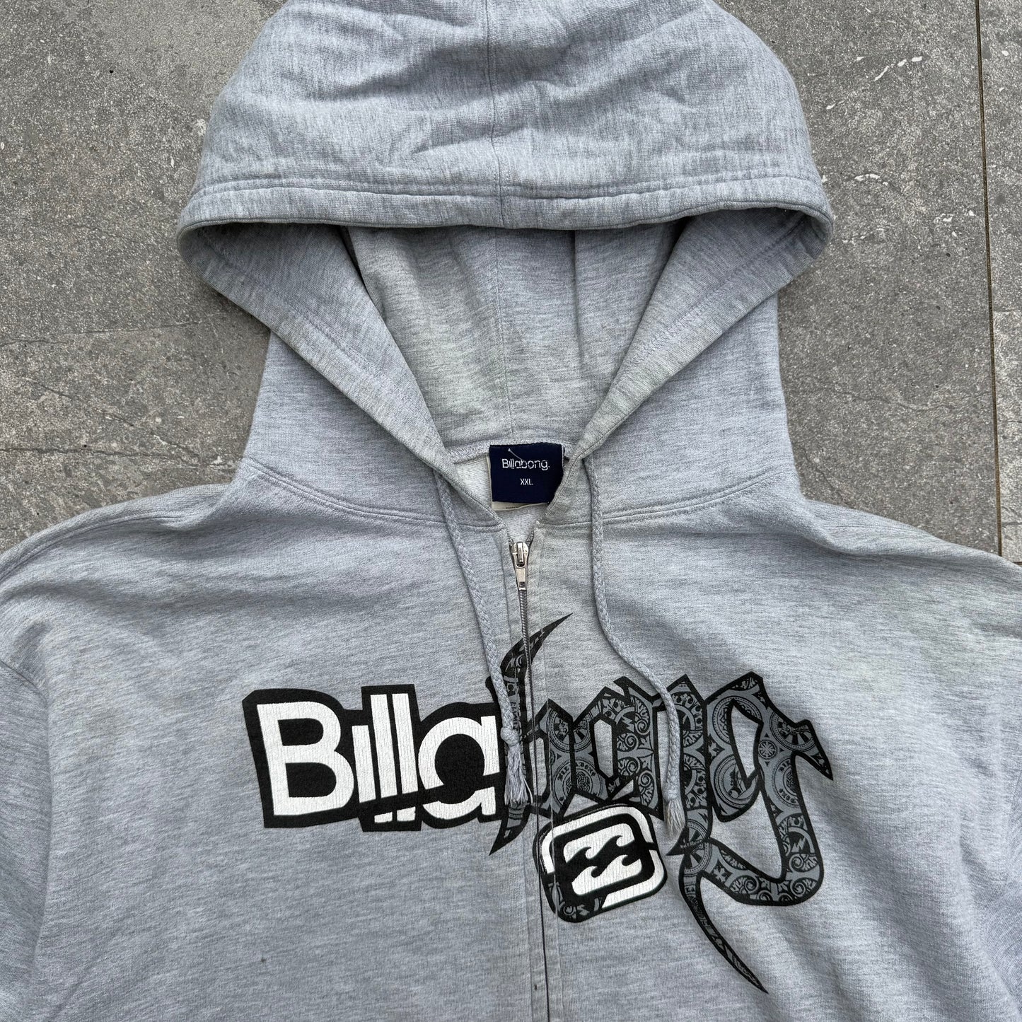 grail billabong double logo hoodie - XL
