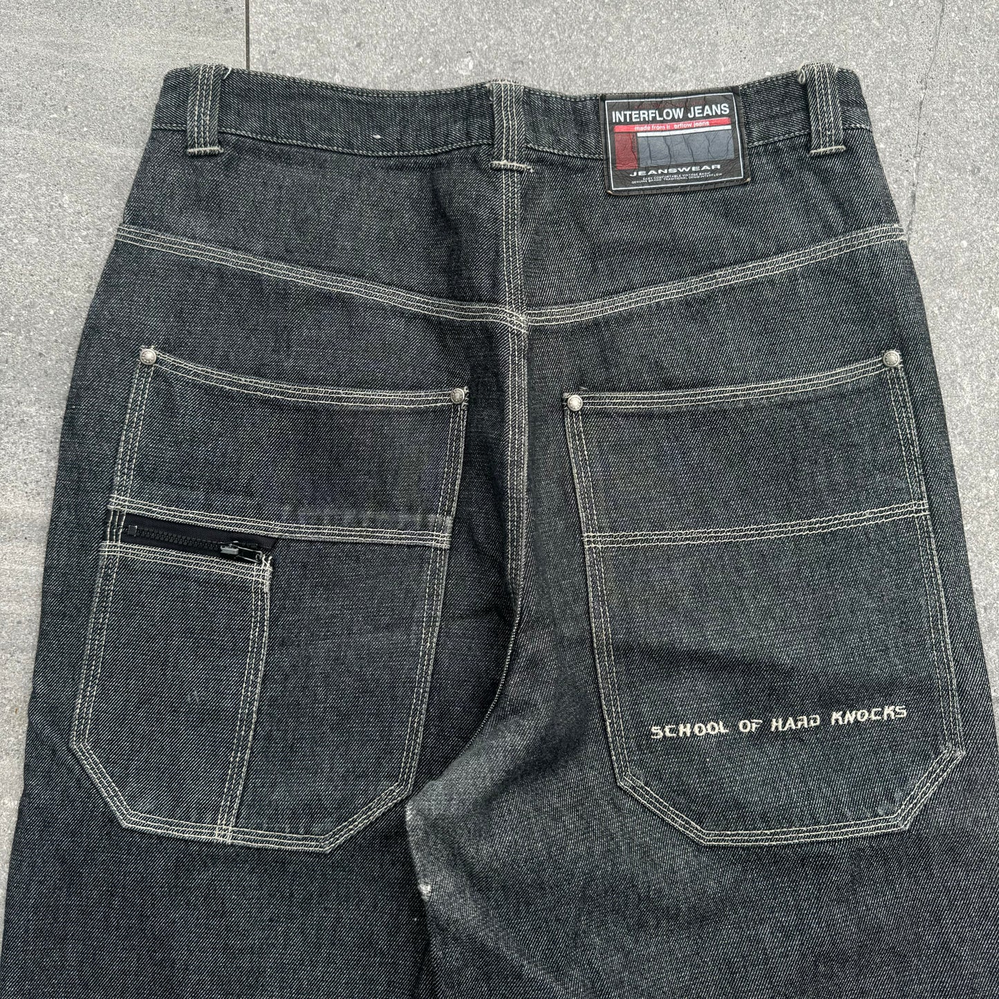 raw denim sohk jeans - 32x33”
