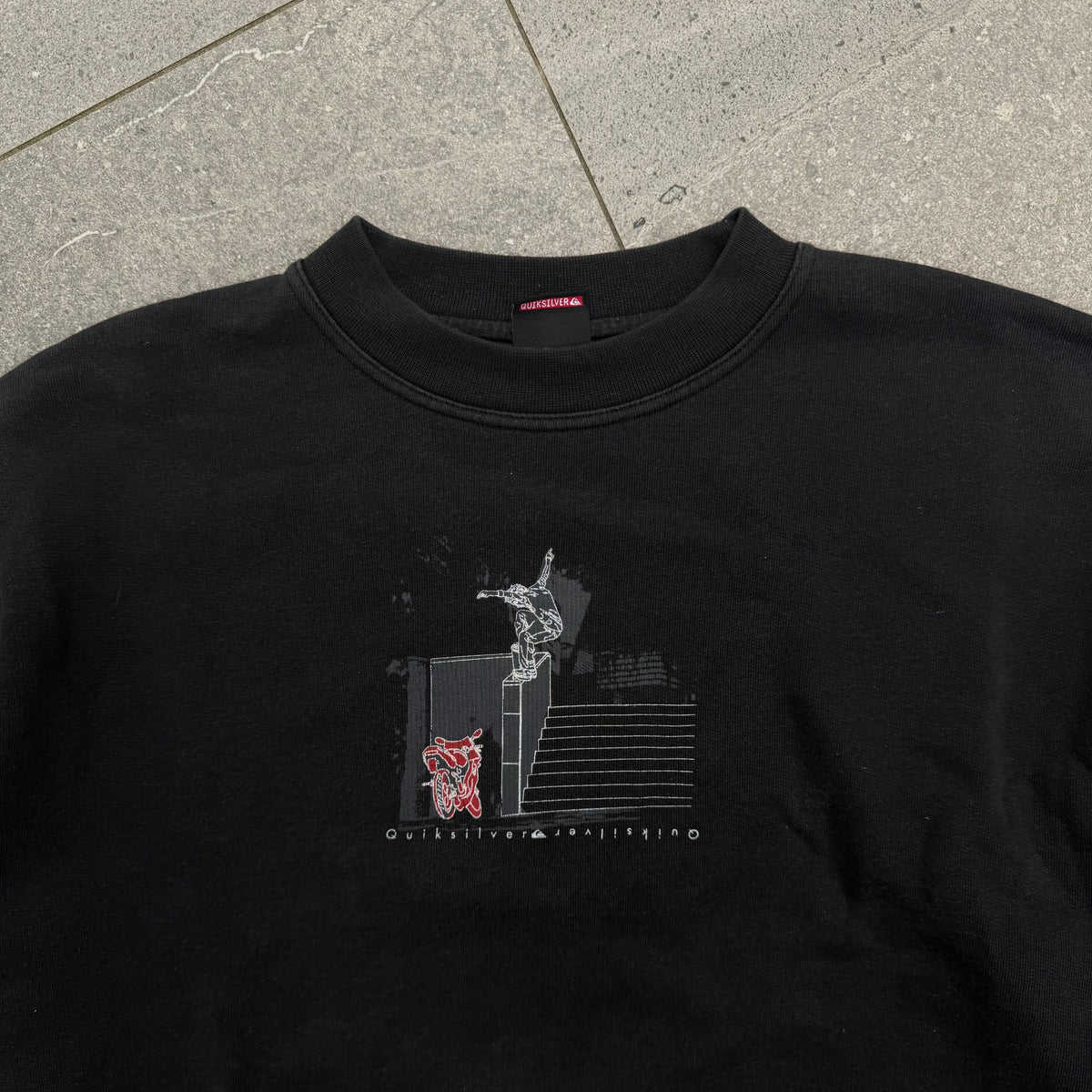90s quiksilver crook crewneck - XL