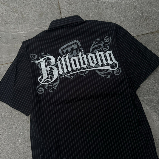 grail billabong pinstripe shirt - M