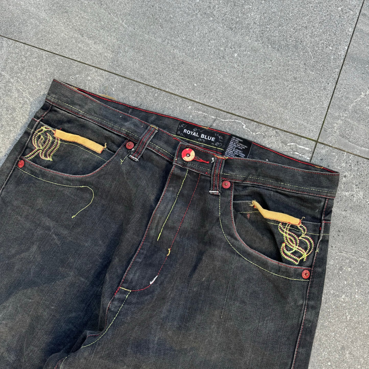 goat royal blue jeans - 36x33”