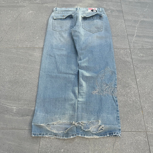 absolutely gorgeous take2 japanese jeans - 35x33”