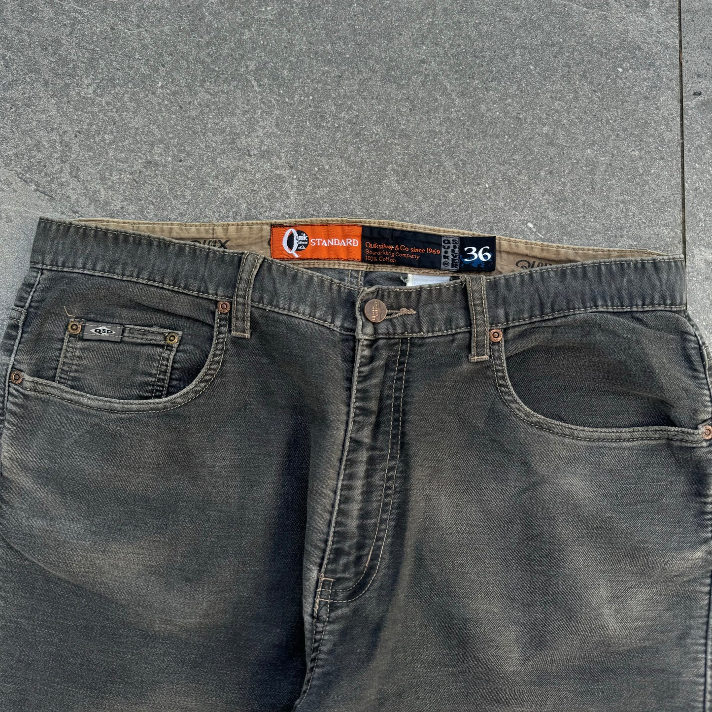 90s quiksilver flares/bootcuts - 36x31”