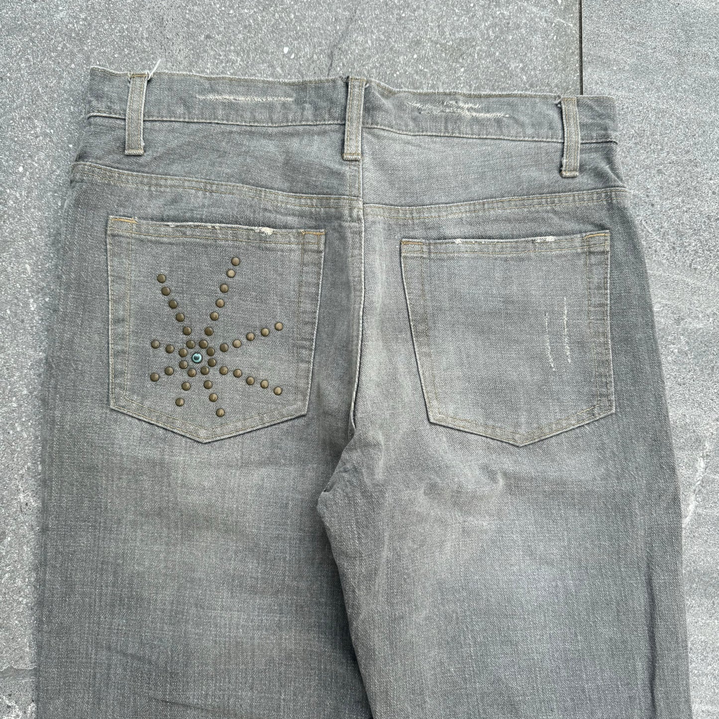 lovely studded bootcuts - 32x30”