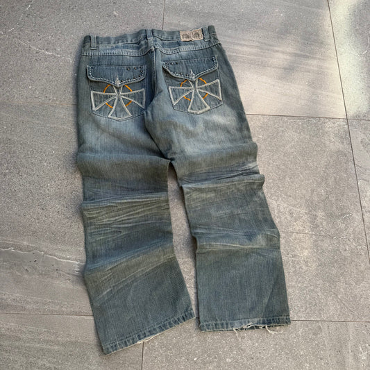 seven souls baggy bootcuts - 36x32”