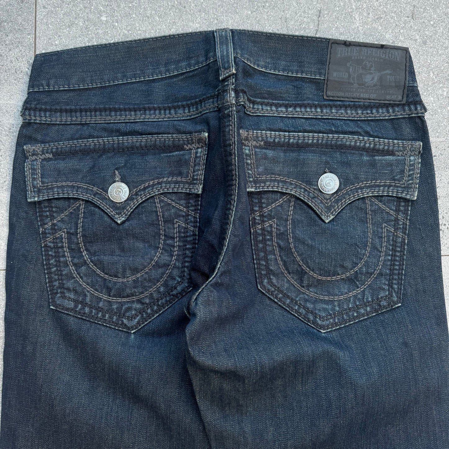raw denim truey bootcuts - 36x33”