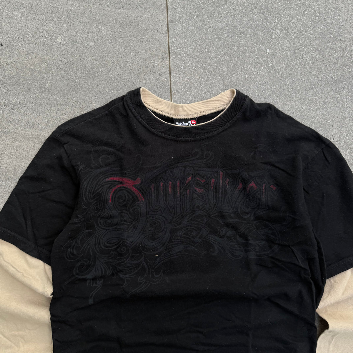  quiksilver layered longsleeve (gawdamm) - S