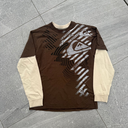 quiksilver layered longsleeve - S