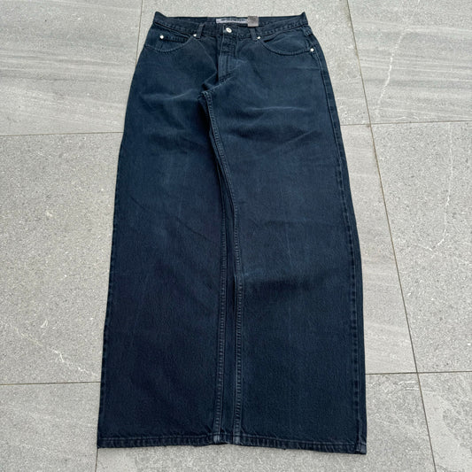 anchor blue ‘wide leg’ jeans - 34x33”