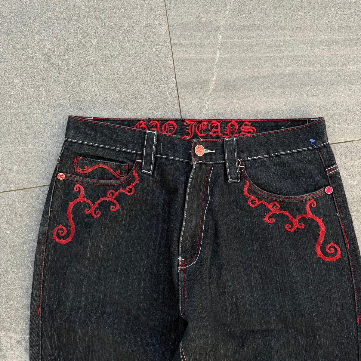 i came all over these. insane gaoj embroidered jeans - 36x30”