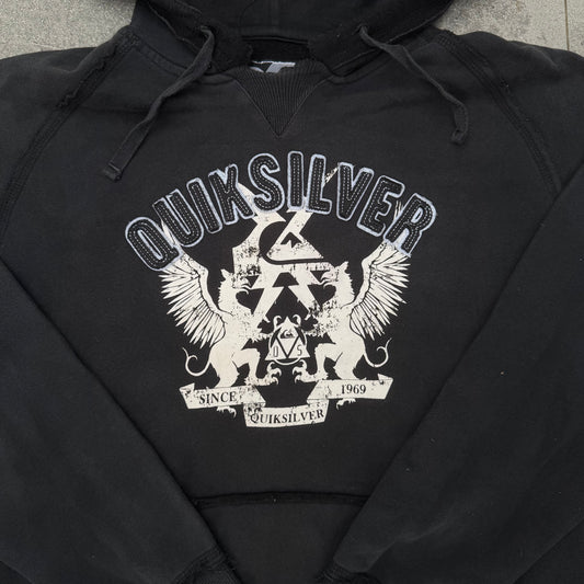 clean af quiksilver hoodie - S