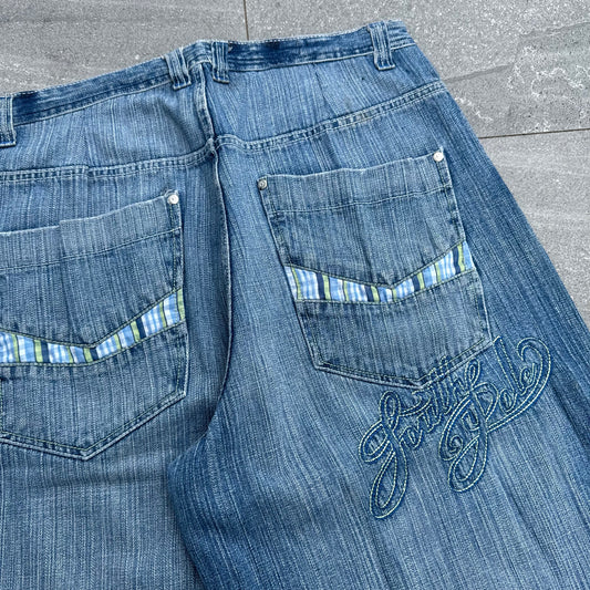 NUTTY southpole plaid pockets - 36x16”