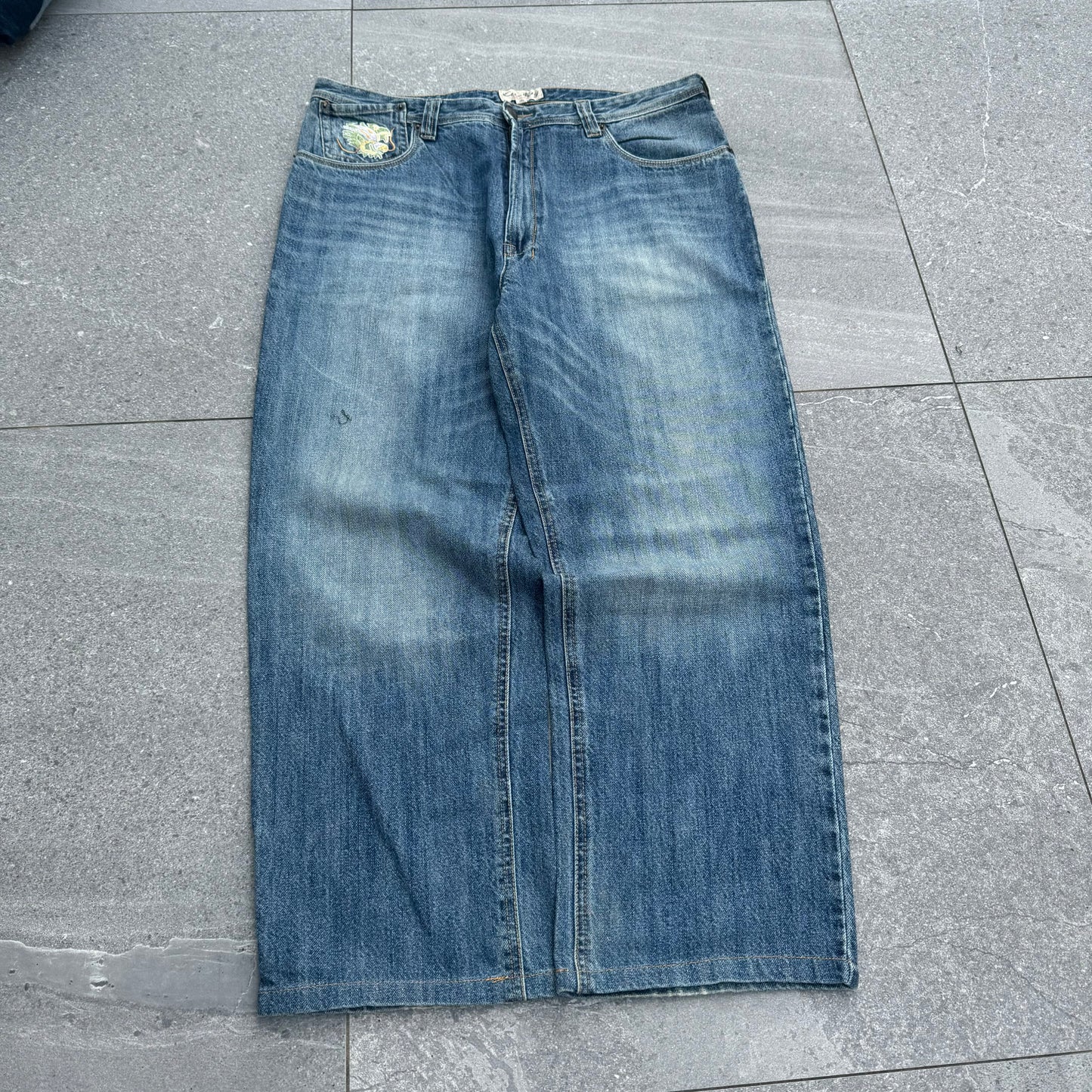 tidy dragon spec jeans - 34x28”