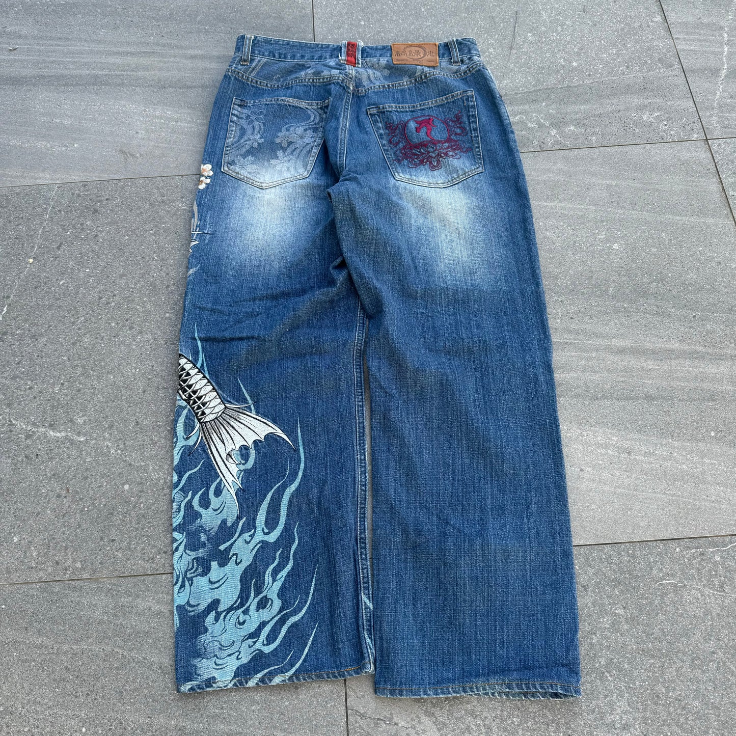 grail karakuri AOP jeans - 33x29”