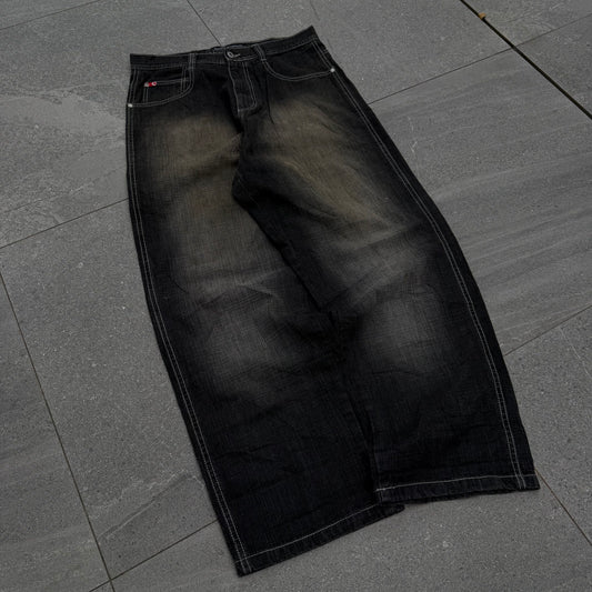 the holy grails. sand fade red tabs. 34x31”