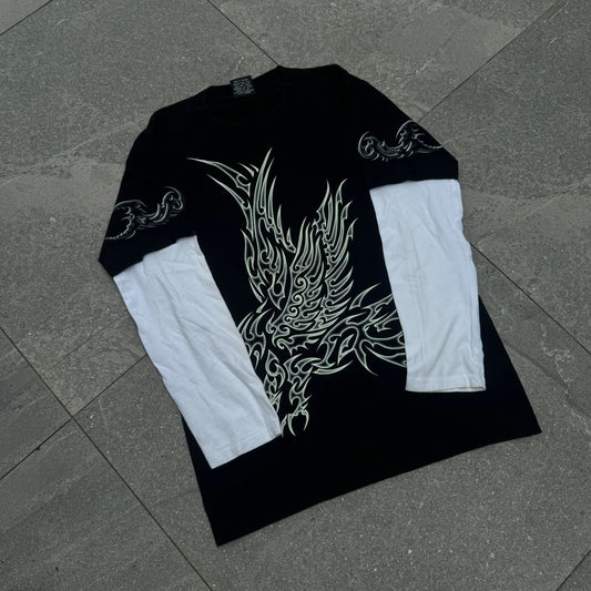 rock eagle tribal built in longsleeve - M