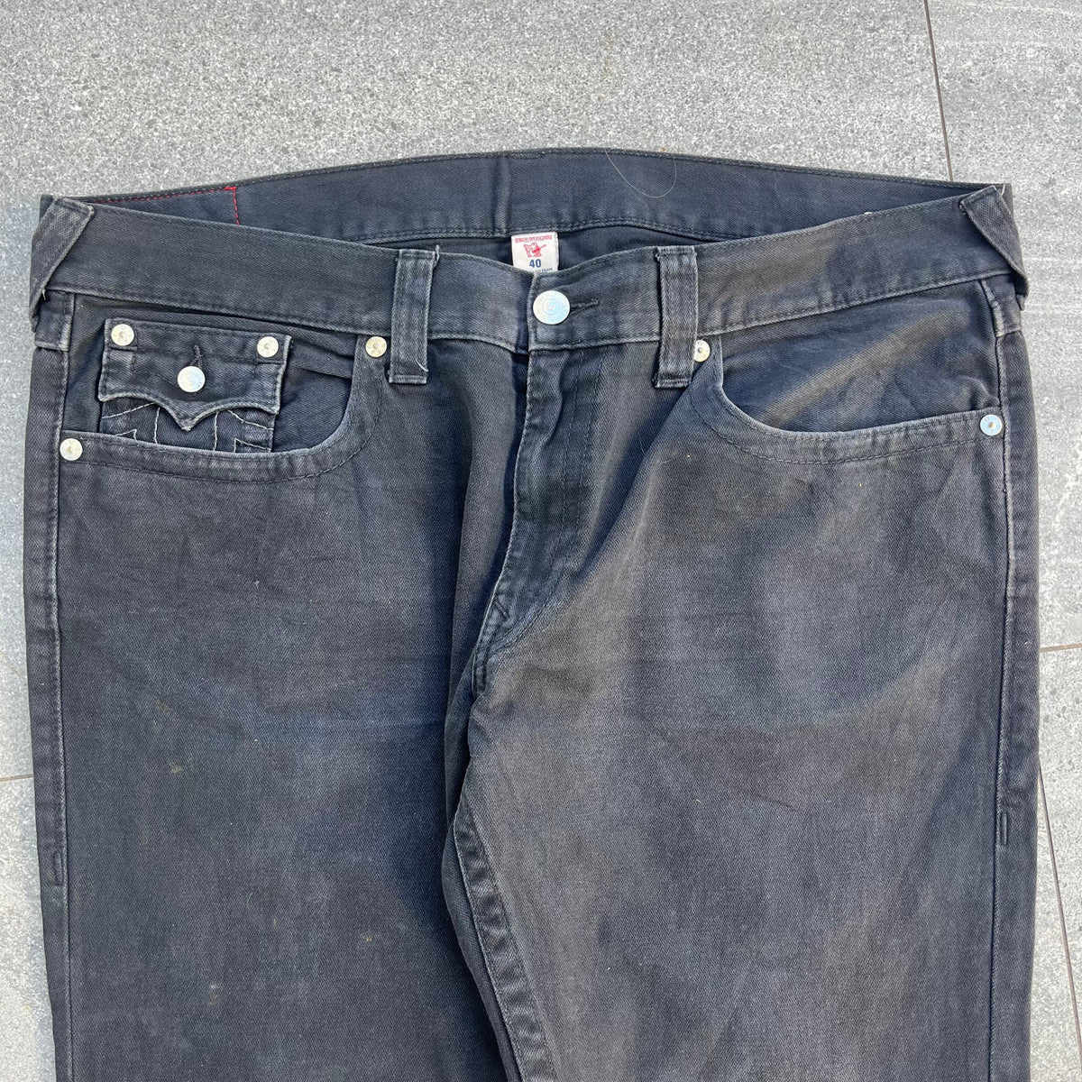 black truey bootcut straights - 40x32