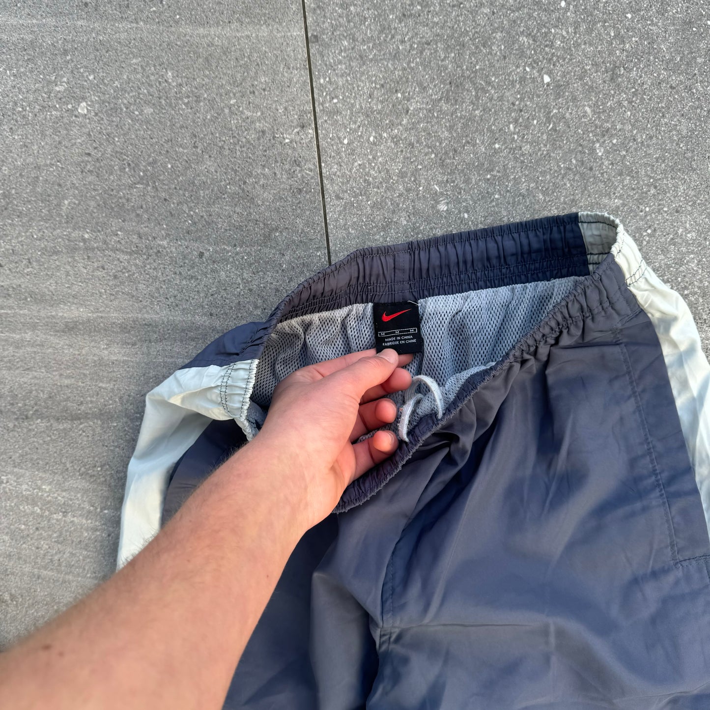 OG panelled nike trackies - M