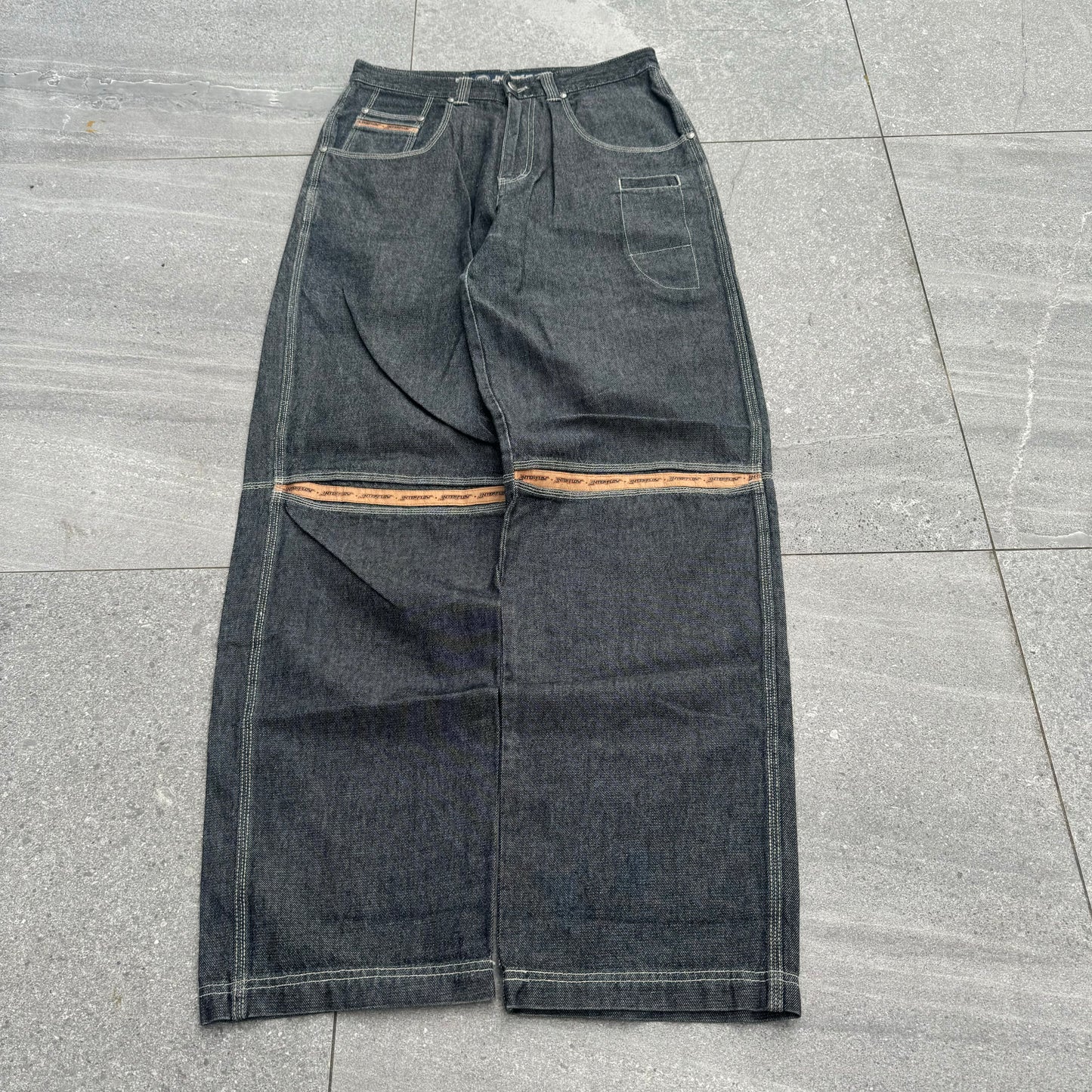 raw denim sohk jeans - 32x33”