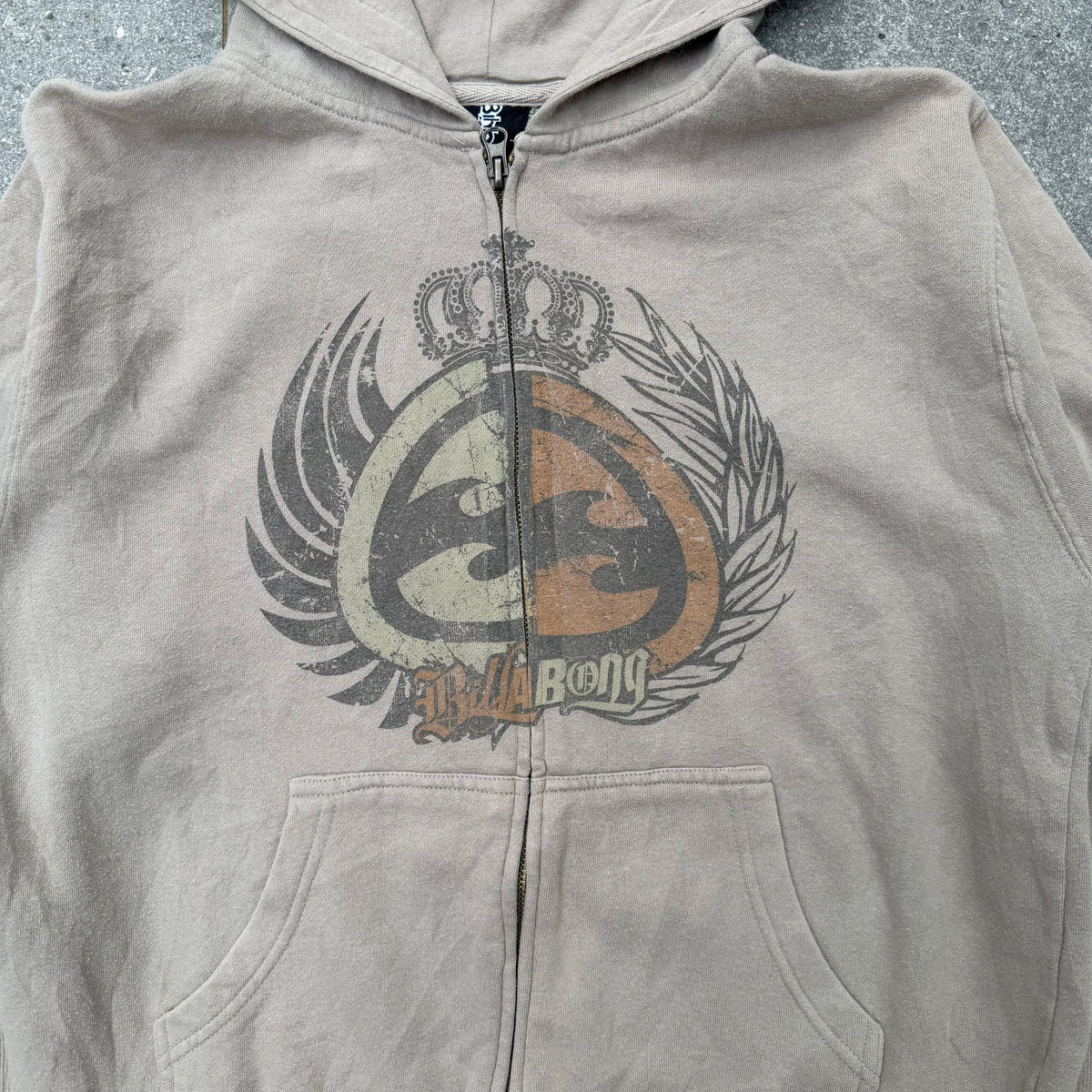 billabong emblem zipup - XS