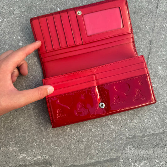 vivienne westwood embossed leather purse