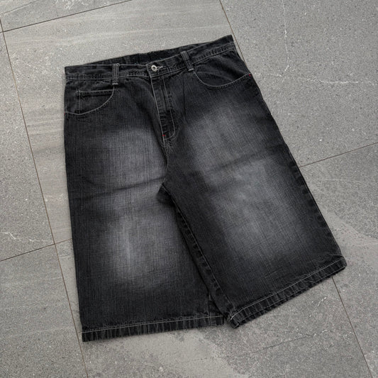 plaid pocket jorts - 36”