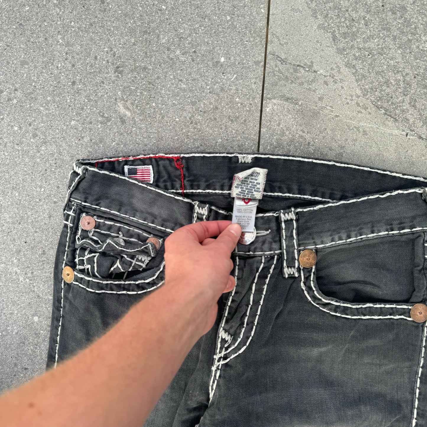 faded truey bootcuts - 34x34”