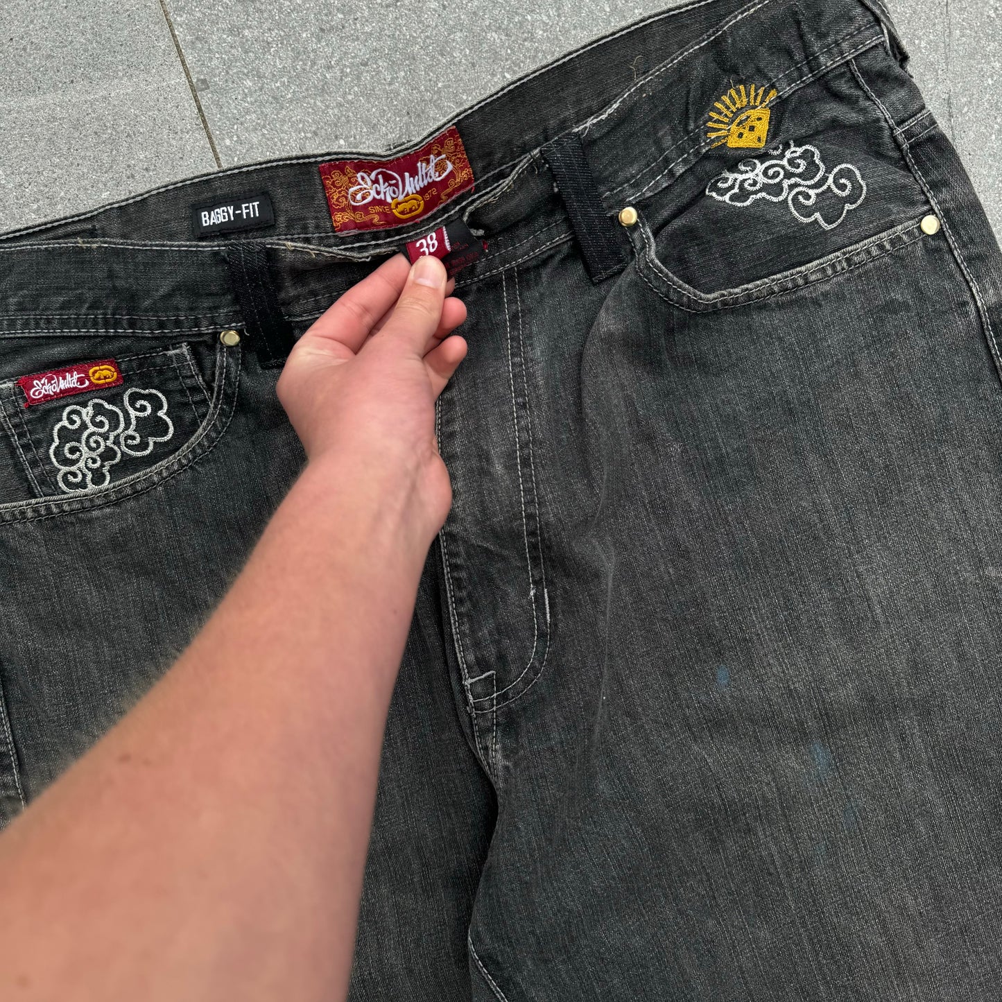 dope ecko jeans - 38x32”