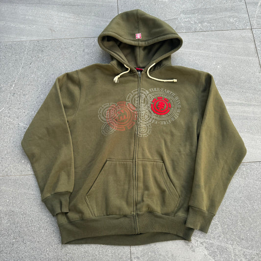 GRAIL GRAIL GRAIL MOSSY GREEN ELEMENT HOODIE - L