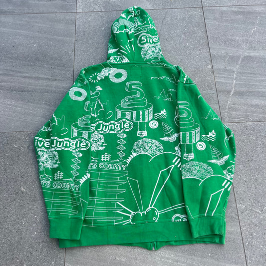 five jungle aop zipup - L