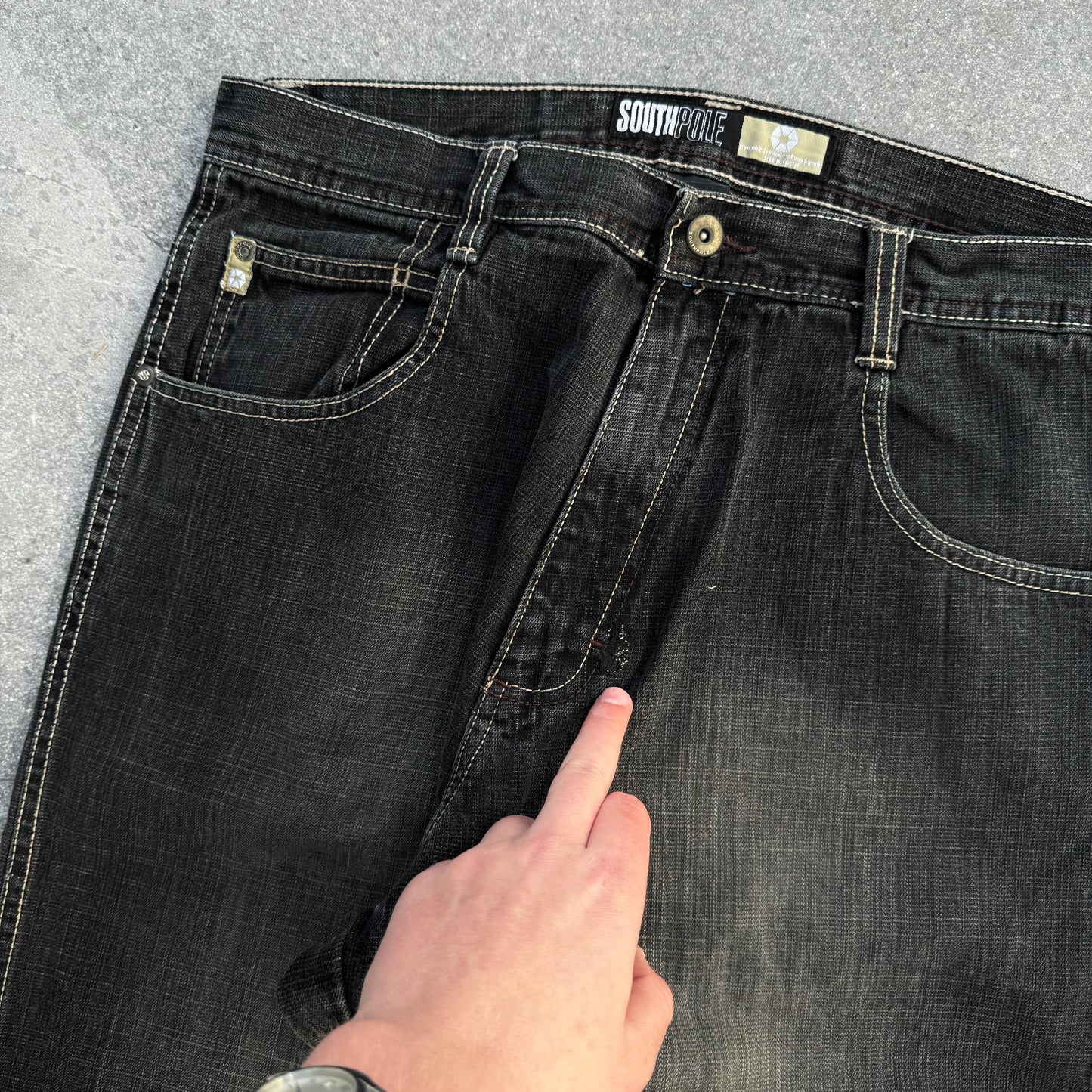 SEXIEST southpole sand fades - 36x31”
