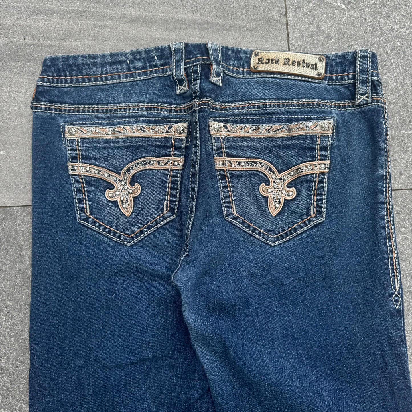 stacked rock revival boot cuts - 34x35”