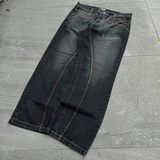 wild exa black fade jeans - 40x33”