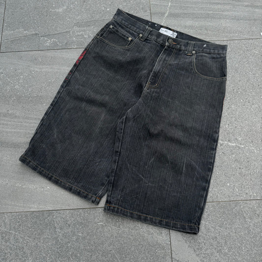 INSANEEEE RAW BLUE JORTS - 36x15”