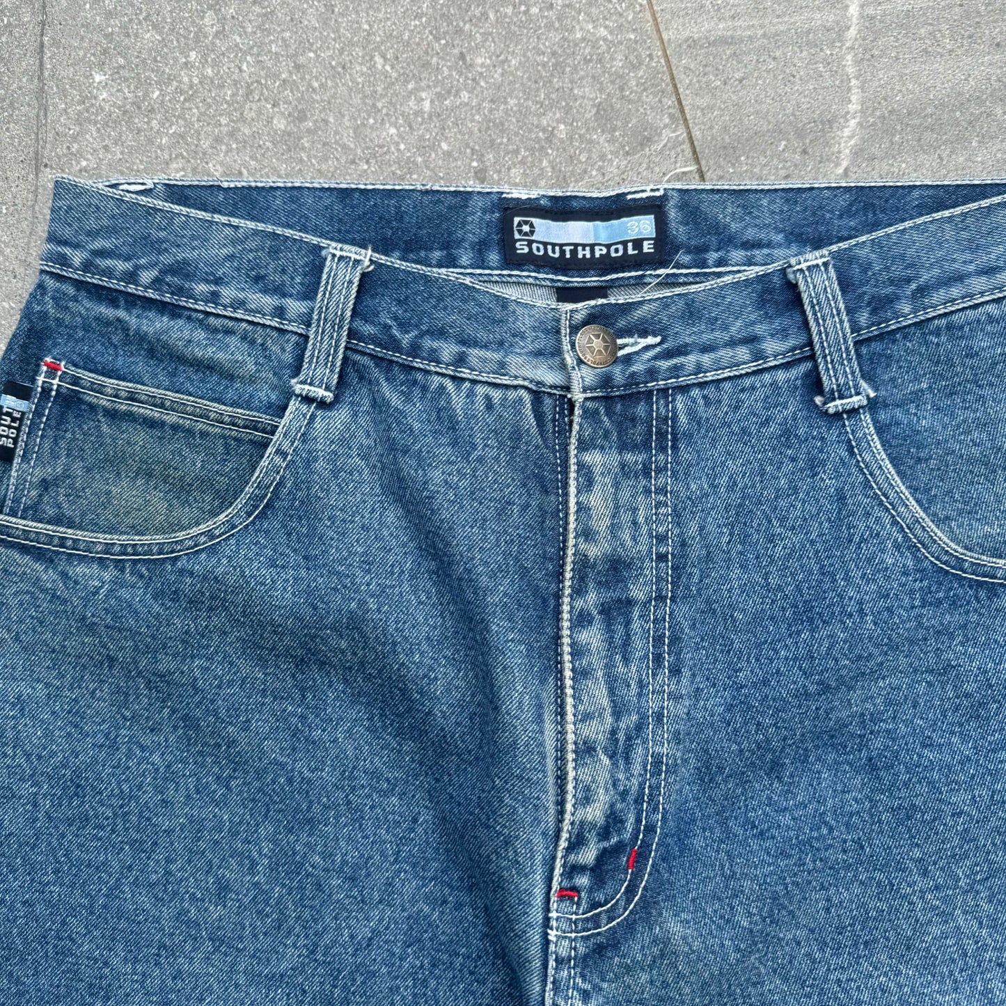 PEAAAK staple southpole jorts - 36x13.5”